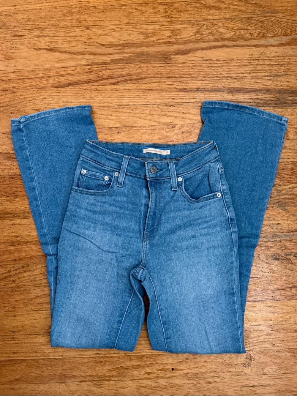 Women’s Levi’s 725 Blue High-Rise Bootcut Jeans